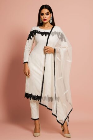 Party wear straight suit
