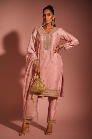Party wear straight suits