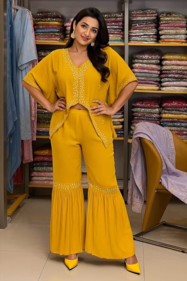 Party wear sarara cord set 3 pieces set