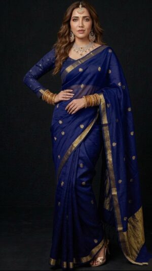 Linen Cotton Weaving Fancy Saree with Zari Border Teal Green Pink Pallu Sky Blue Gold Mustard Gold Rani Pink Gold Wine Maroon Gold Royal Blue Gold